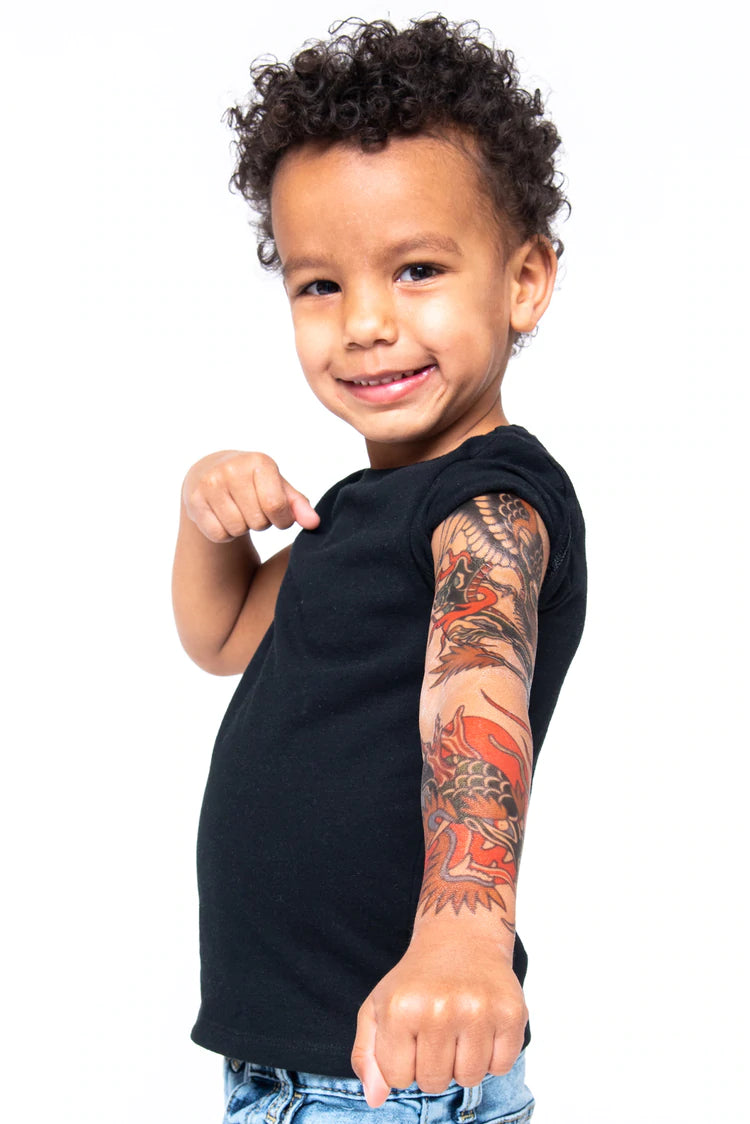 Warrior - Temporary Sleeve Tattoo