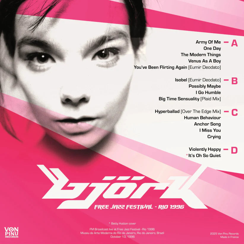 Bjork "Free Jazz Festival: Rio 1996" 2xLP